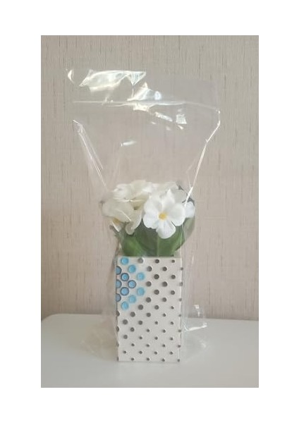 Menashop Metrashop Dahil,vazo Dahil,vazoda Çiçek,beyaz Yapay Çiçek,vazo Dekoratif Puanlı Poliresin 6X6X15CM fiyatları