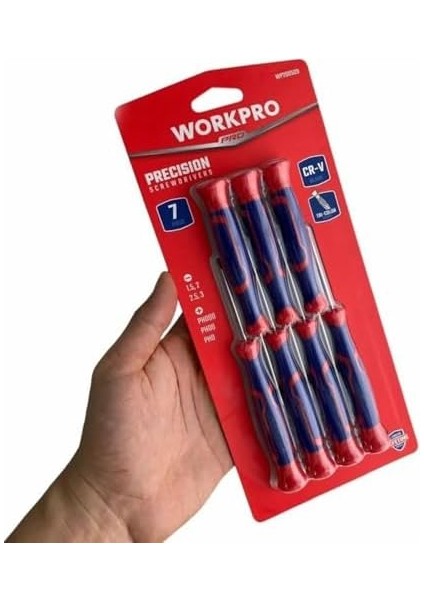 Menashop Metrashop WP200510 7 Parça Profesyonel Cr-V Manyetik Hassas Torx Tornavida Seti