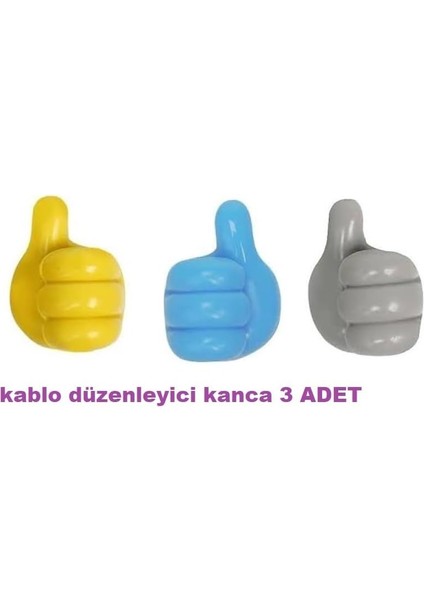 Menashop Metrashop Concept El Şeklinde Kendinden Yapışkanlı Klips Kablo Tutucu Kablo Sabitleyici Düzenleyici Toparlayıcı Kanca Masa, Duvar, Cam ve Fayansa Uygun Kablo Tutucu 3 Adet