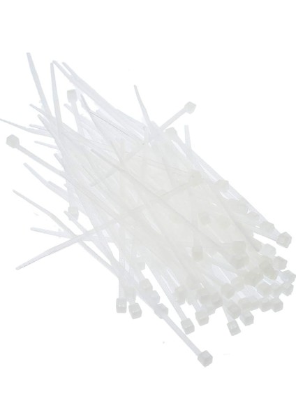 Menashop Metrashop Kablo Bağı 100 x 2.5 50 Adet Beyaz