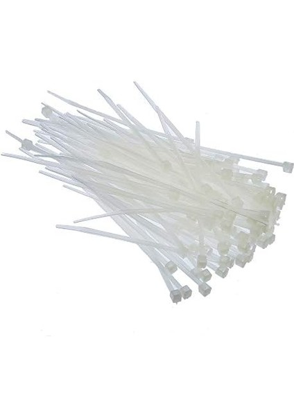 Menashop Metrashop Kablo Bağı 100 x 2.5 50 Adet Beyaz