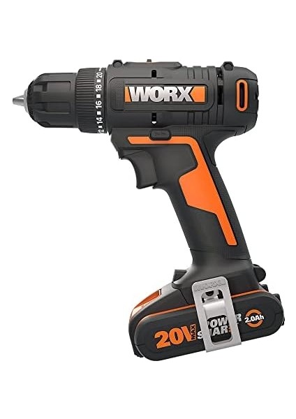 Menashop Metrashop WX100 20V/2.0AH Li-On Tek Akülü Profesyonel Şarjlı Matkap