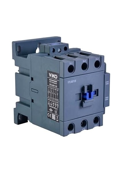 Menashop Kontaktör 37KW Ac3 80A 3p+1no+1nc Coil 230VAC