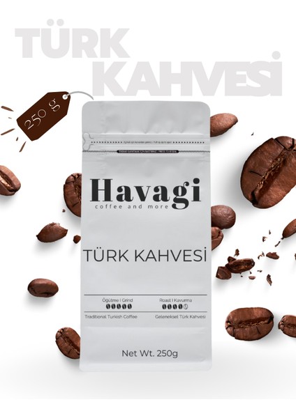 Türk Kahvesi 250 gr - Turkish Coffee, Klasik Lezzet, Bol Köpük