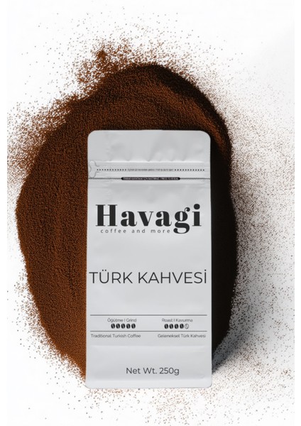 Türk Kahvesi 250 gr - Turkish Coffee, Klasik Lezzet, Bol Köpük