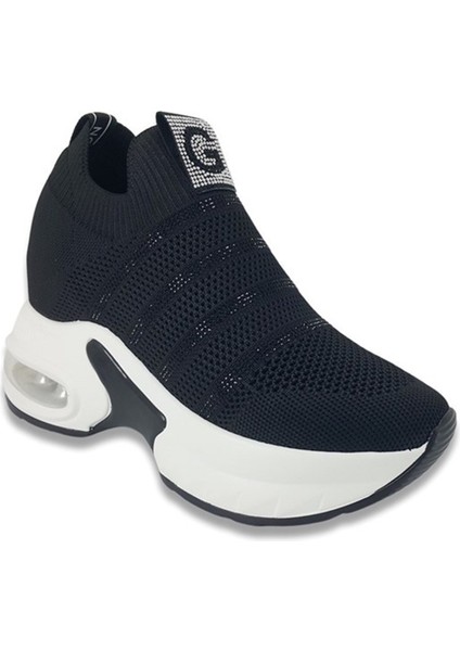 300-4 Air Taban Günlük Bayan Spor Ayakkabı-Siyah