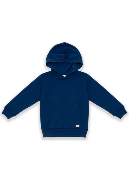 Çocuk Basic Pamuklu Kapüşonlu Sweatshirt