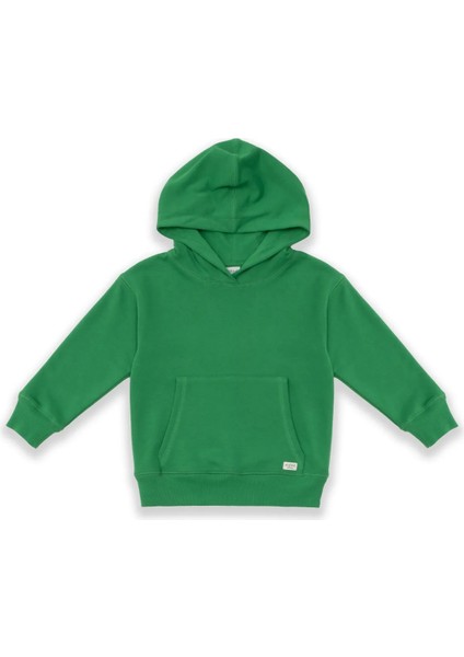 Çocuk Basic Pamuklu Kapüşonlu Sweatshirt