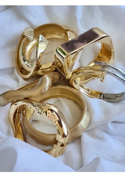 Çivi Sarmal Gold Molted Kelepçe Çelik Bileklik indirimleri