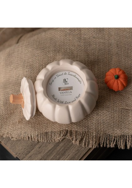 Pumpkin Vanilya Kokulu Dekoratif Mum