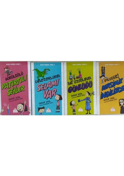 Bizim Matrak Sınıf 1,2,3,4 Set- Gürültülü Patırtılı Şeyler -Dinazorların Selamı Var-Bir Uzaylının Günlüğü-Dersimizingilizce