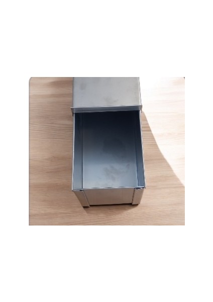 Baton Tost & Ekmek Kalıbı Kapaklı (11X11X30 Cm)% 100 Paslanmaz Krom Çelik 304 Kalite
