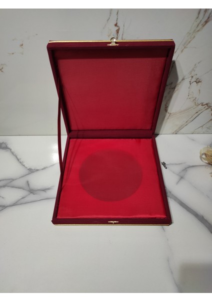 Kadife Kutulu Plaket Tabak 25 cm Dm-2