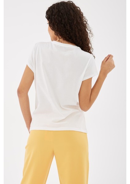 Fashıon Frıends Kadın Bisiklet Yaka T-Shirt 25Y0933K1 modelleri