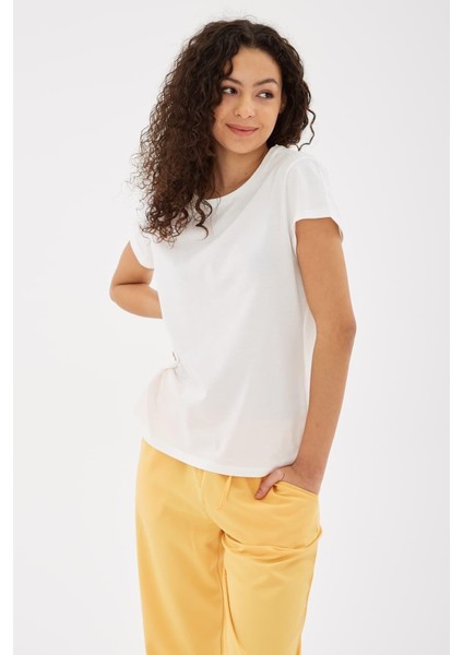 Fashıon Frıends Kadın Bisiklet Yaka T-Shirt 25Y0933K1 fırsatları