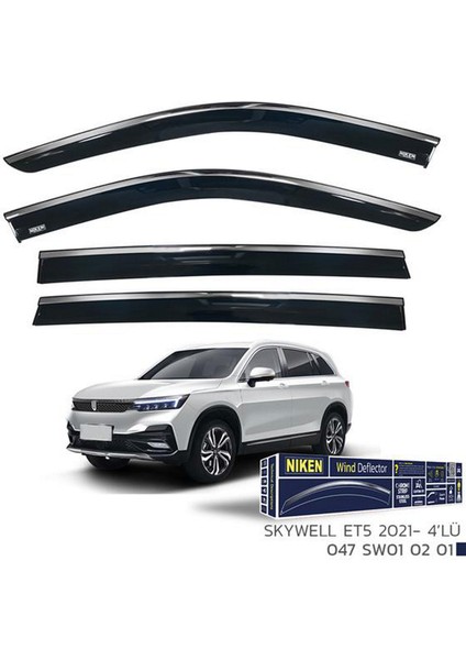 Kromlu Cam Rüzgarliği Skywell Et5 2021- 4lü 11