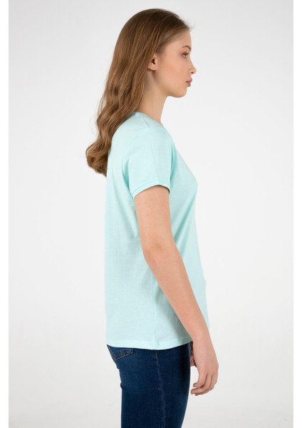 Fashıon Frıends Kadın Bisiklet Yaka T-Shirt 25Y0933K1