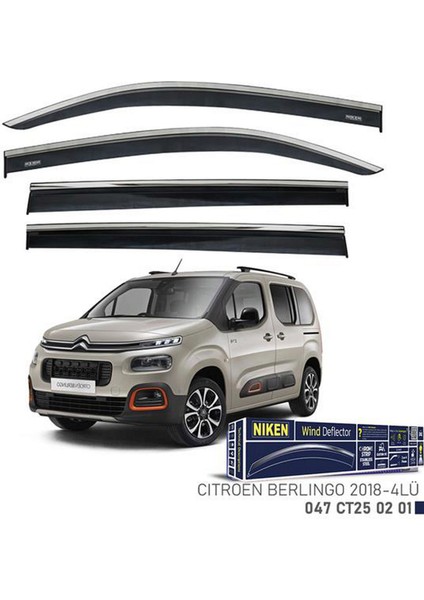 Kromlu Cam Rüzgarliği Citroen Berlingo 2018- 4lü 11