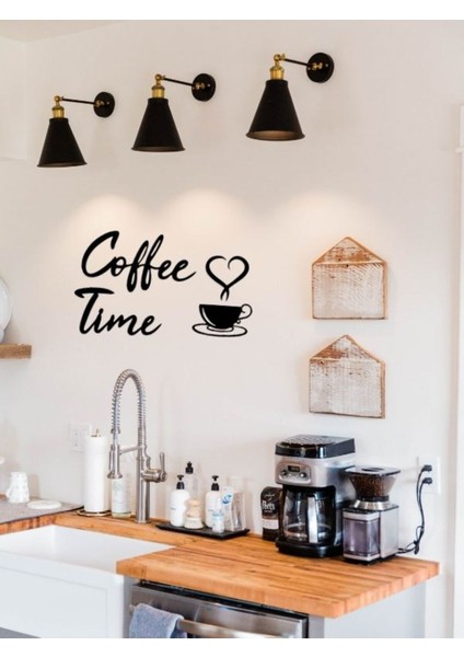 Kahve Köşesi 'coffee Time' Ahşap Duvar Yazısı fiyatları