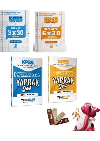 2026 Kpss Lise Ortaöğretim Ön Lisans Genel Yetenek Yaprak Test ve