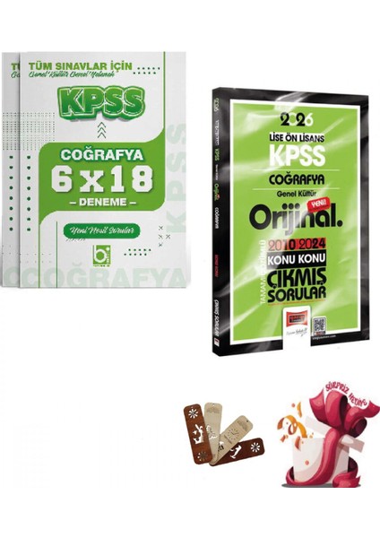 2026 Kpss Lise-Önlisans Coğrafya Orijinal 2010-2024 Konu Konu Çık