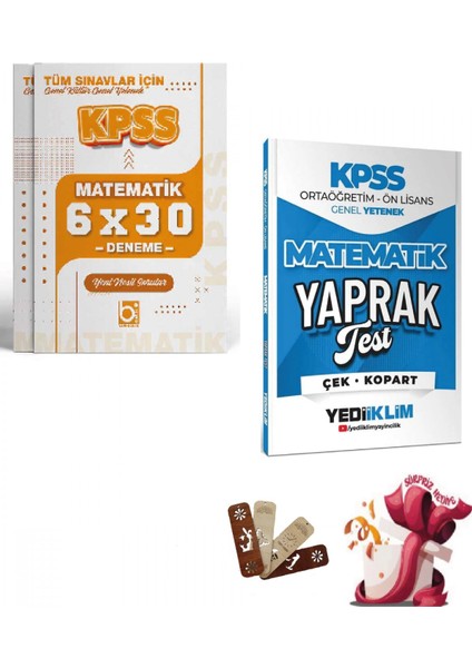 2026 Kpss Lise Ortaöğretim Ön Lisans Matematik Yaprak Test ve Den