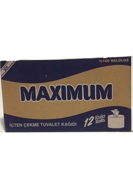 Maxımum Mini Içten Çekme Tuvalet Kağıdı 12 Rulo