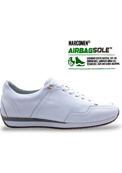 M21248 Deri Erkek Günlük Beyaz Sneaker Aaykkabı indirimleri