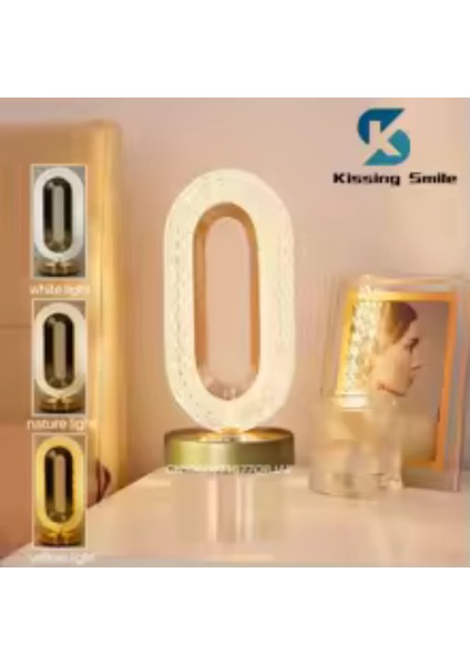 Kristal Elmas Masa Lambası/ Başucu Lambası