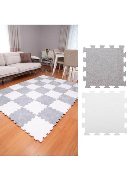 Gri-Beyaz Modern Salon-Oturma Odası/yatak Odası/mutfak/antre/hol/koridor Halısı/kreş Halısı/japon Halı/peluş Halı...