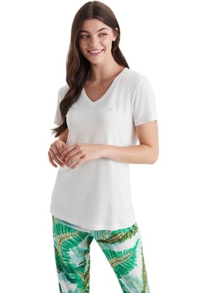 Kadın Ekru Pijama Takım 9820 fiyatları