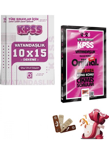 2026 Kpss Lise-Önlisans Vatandaşlık Orijinal 2010-2024 Konu Konu