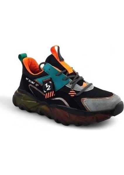 636 Erkek Sneaker Spor Ayakkabı-Siyah