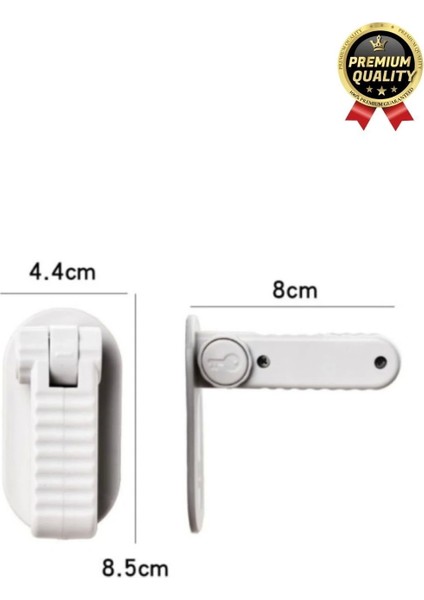 Özel Tasarım Düğmeli 180 Derece Dönebilen Bebek Çocuk Koruyucu Güvenlik Kapı Kolu Kilidi - 1 Adet modelleri
