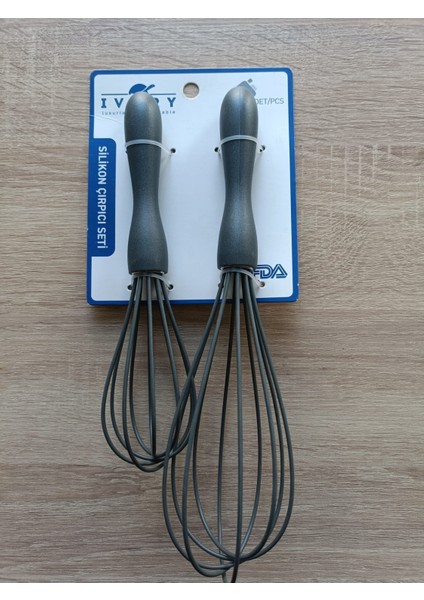 Silikon Çırpıcı Set 2'li Antrasit Renk fiyatları