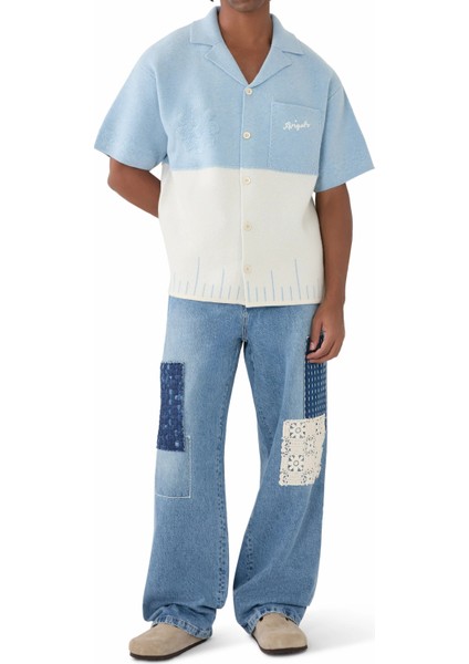 Pier Erkek Tekstürlü Gömlek Oversize Fit Şık Günlük Stil