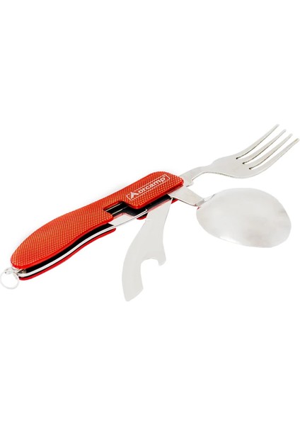Kamp Çatal Kaşık Bıçak Seti Kırmızı