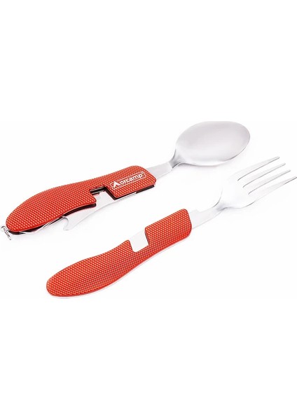 Kamp Çatal Kaşık Bıçak Seti Kırmızı modelleri