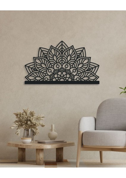 Mandala Temalı Metal Duvar Tablosu
