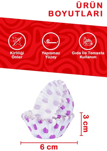 Mithra Life 100 Lü Renkli Muffin Cupcake Kâğıdı MIT1137