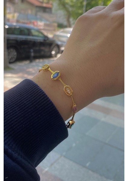 Gümüş Renkli Taşlı Bileklik HR447541A9 fiyatları