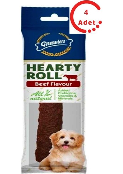 Hearty Roll Köpek Ödül Kemiği Biftekli 40 gr x 4 Adet