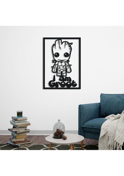 Groot Anime Karakteri Metal Duvar Tablosu