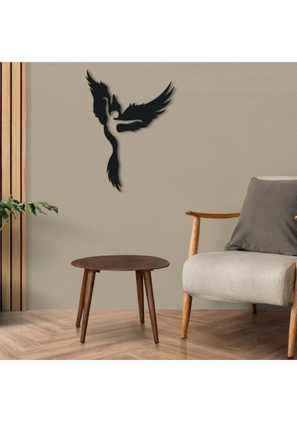 Zümrütü Anka Kuşu Figürlü Dekoratif Metal Tablo modelleri