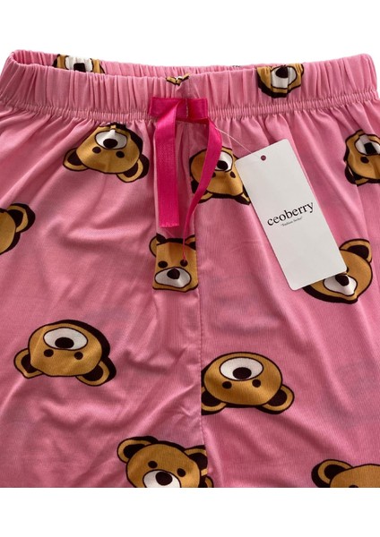 Kadın Ayıcık Desen Pijama Altı Milan - 104