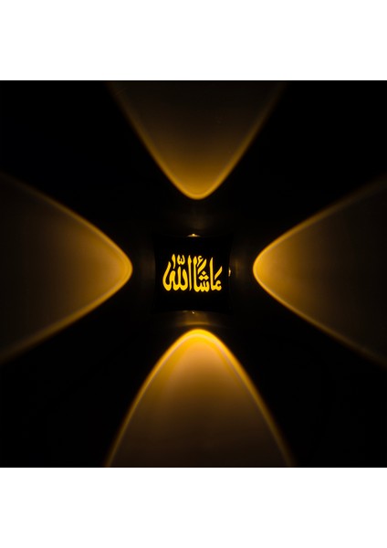 3000K Maşallah Dekoratif LED Duvar Aplik (5057)