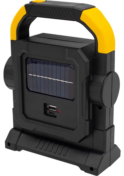3 Çalışma Modlu Cob Ledli Solar Taşınabilir Şarjlı Solar Lamba (5057)