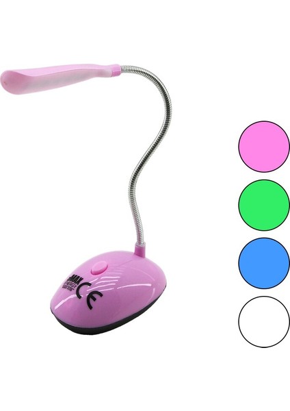 Mini Pilli - Yaylı Ledli Masa Lambası 3 x 1.5V Aaa Pil (5057)