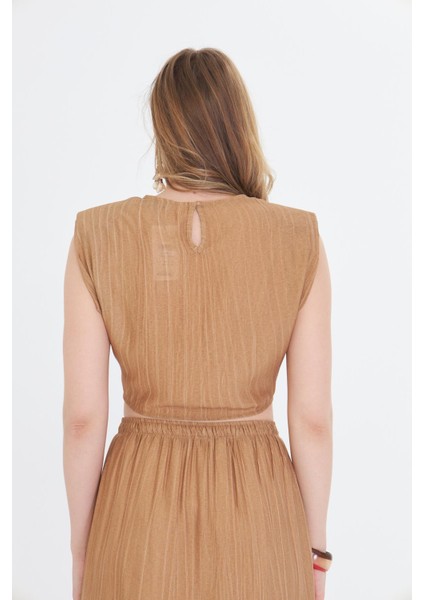 Çizgili Önü Bağlamalı Bluz modelleri