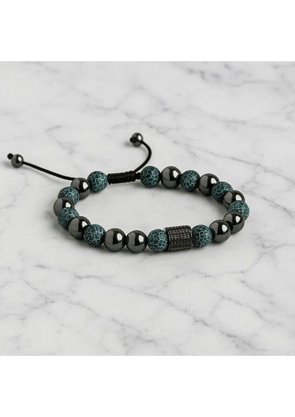 Bijuteri Mavi Taşlı Erkek Bileklik